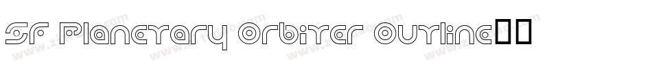 SF Planetary Orbiter Outline字体转换